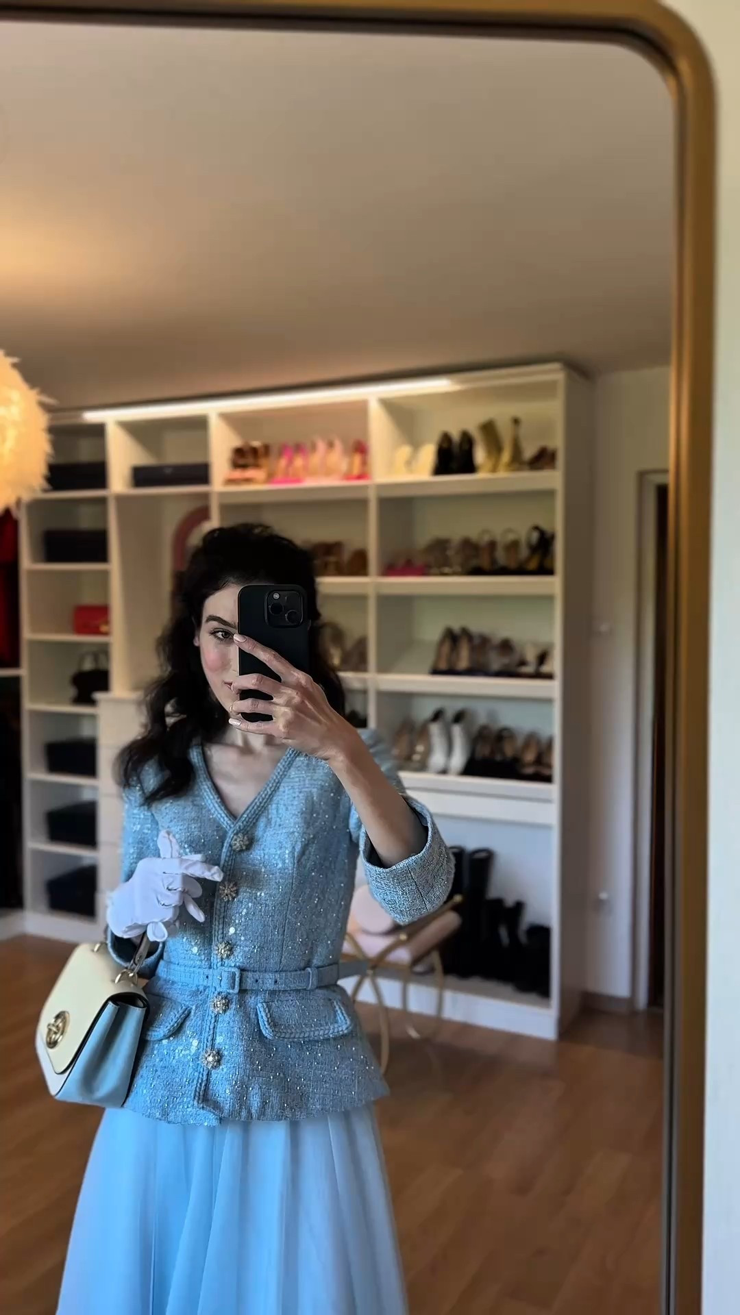 Morning dress, bright blue, tulle skirt, midi skirt, full skirt, tweed jacket, church outfit, old money style, old money outfit, classy style, classy outfit

#LTKWedding #LTKParties #LTKSeasonal