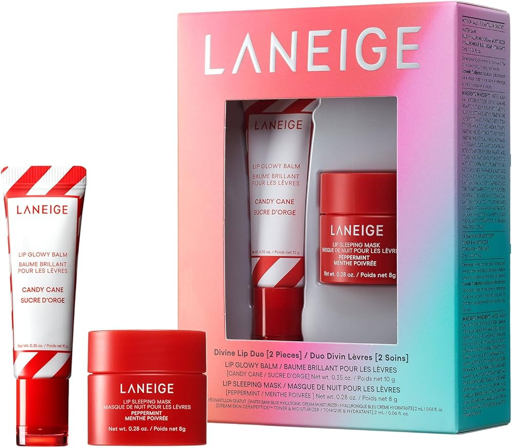 LANEIGE Lip Glowy Balm Stocking Stuffer: Hydrate, Glossy, Lightweight, Moisturize & Tint with She... | Amazon (US)