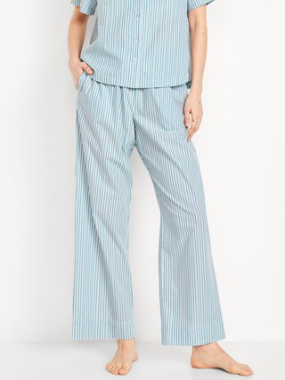 High-Waisted Poplin Pajama Pant | Old Navy (US)