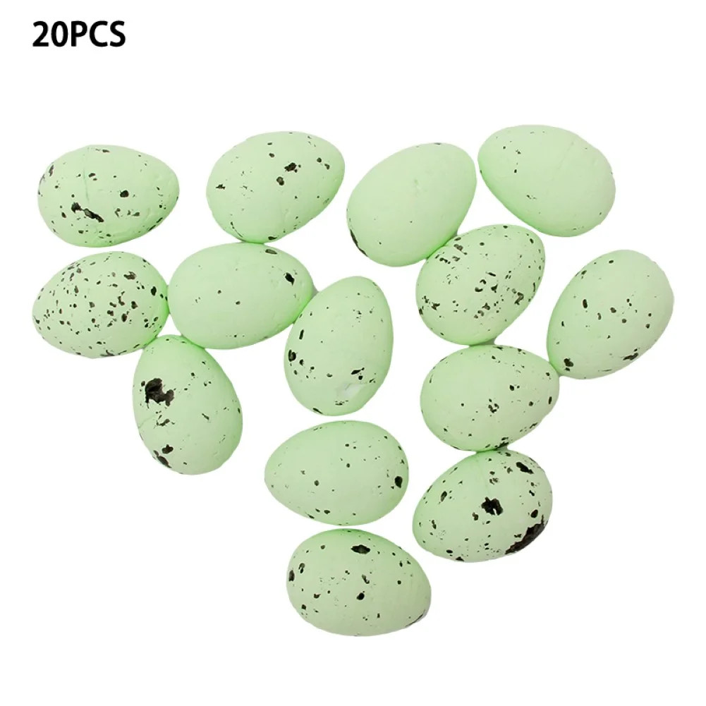 VEAREAR Exquisite Party Supplies,20Pcs Easter Foam Bright Color Artificial Bird Pigeon Egg Home P... | Walmart (US)