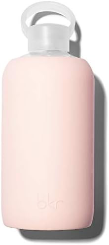 bkr Big Smooth Tutu - 32oz/1L - Glass Water Bottle - Ballet Pale Peachy Pink - For Bedside, Desk,... | Amazon (US)
