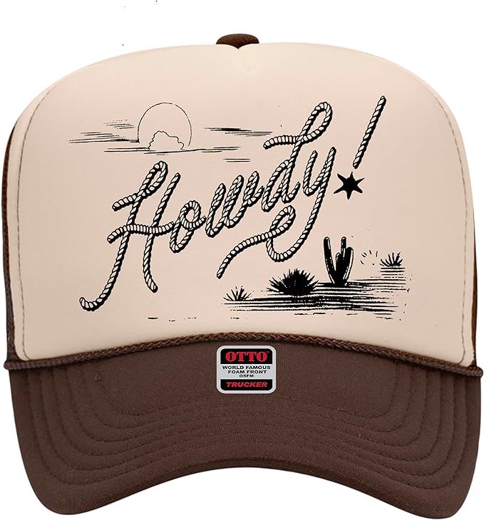 Howdy! Rope Trucker Hat - Trendy Vintage Funny Cowboy Cowgirl Country Designer Camo Tequila Weste... | Amazon (US)