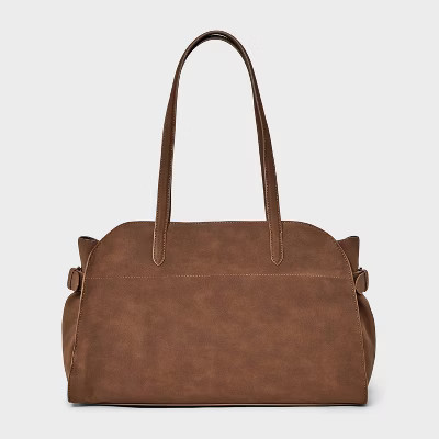 Solid Soft Satchel Handbag - A New Day™ Tan | Target