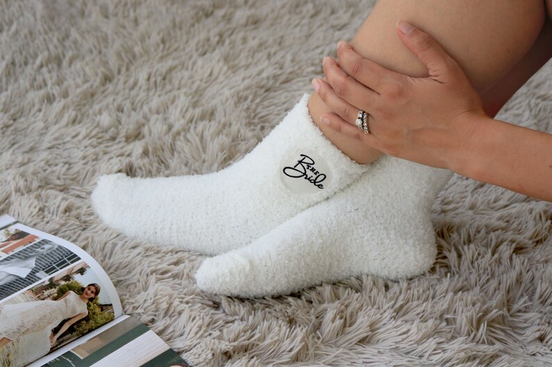 Fuzzy Bridal Party Socks Bridesmaid Proposal Wedding Party Socks Bridesmaid Gifts Maid of Honor S... | Etsy (US)