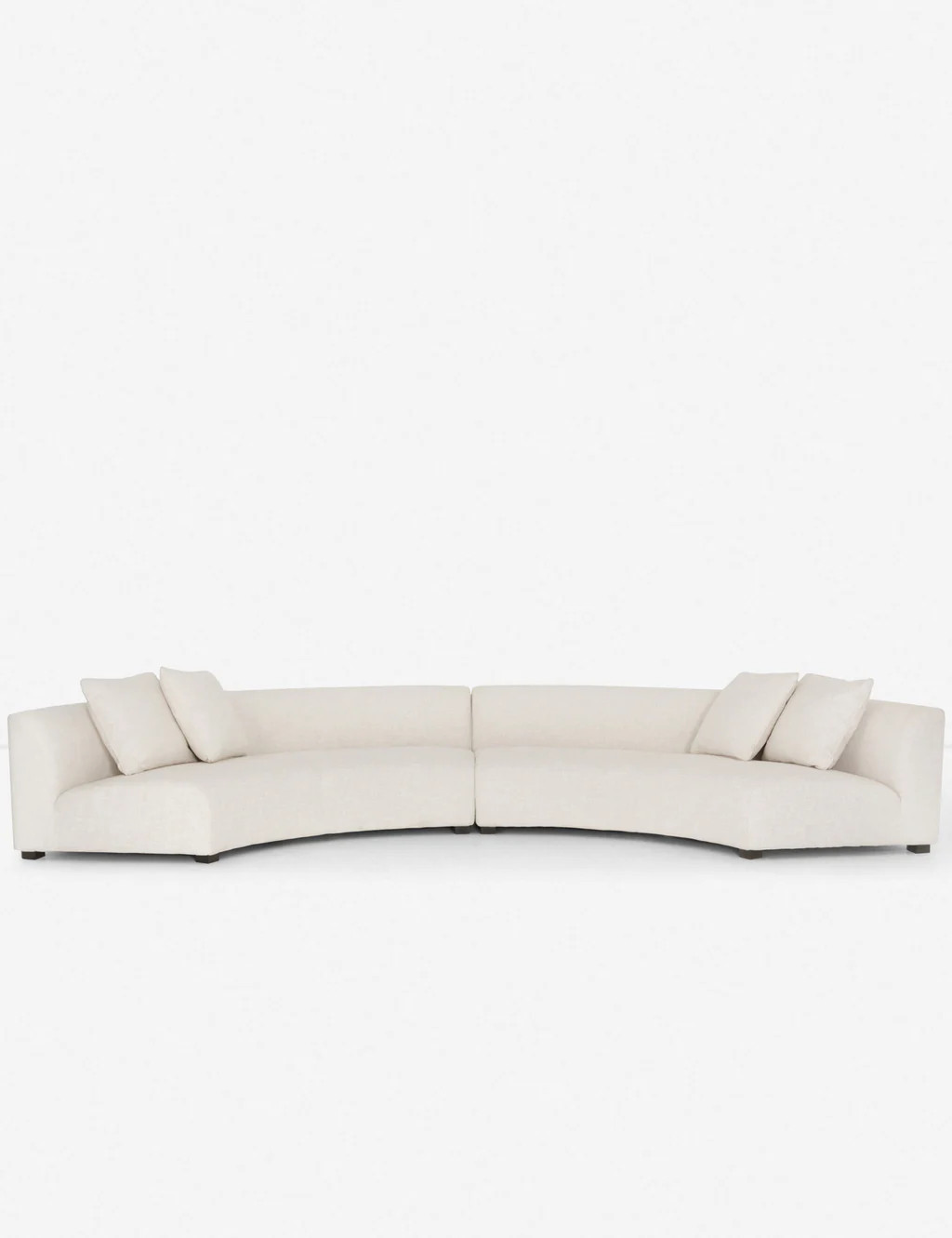 Saban 2-Piece Curved Sectional Sofa | Lulu and Georgia 
