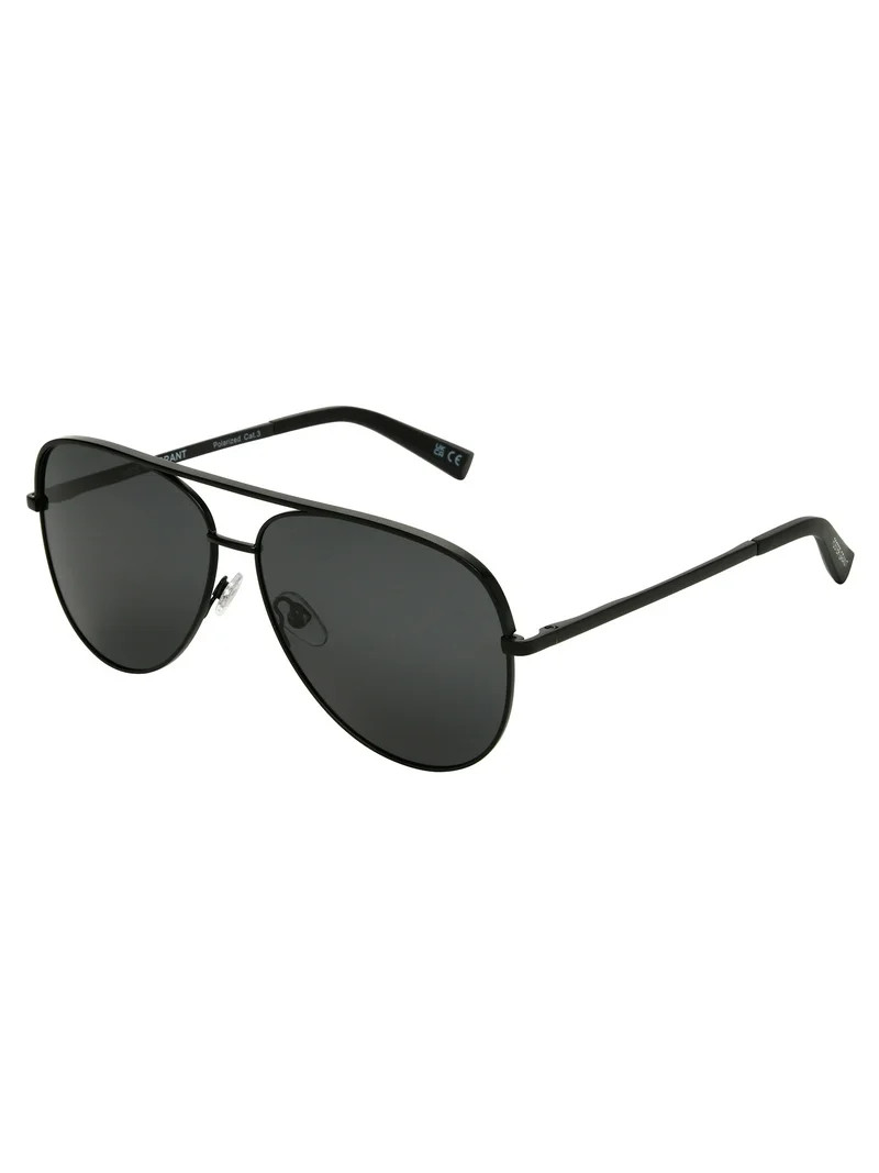 Foster Grant Black Aviator Women's Polarized Sunglasses | Walmart (US)