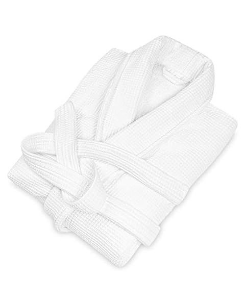 Turkish Linen Waffle Knit Lightweight Kimono Spa & Bath Robes for Women - Quick Dry - Soft | Amazon (US)