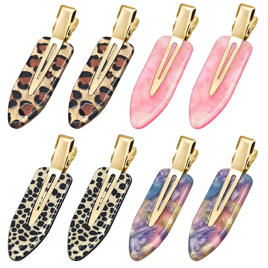 8 Pcs No bend Hair Clips No Crease Makeup Duckbill Clip No Dent Creaseless Flat Alligator Hair Ba... | Amazon (US)