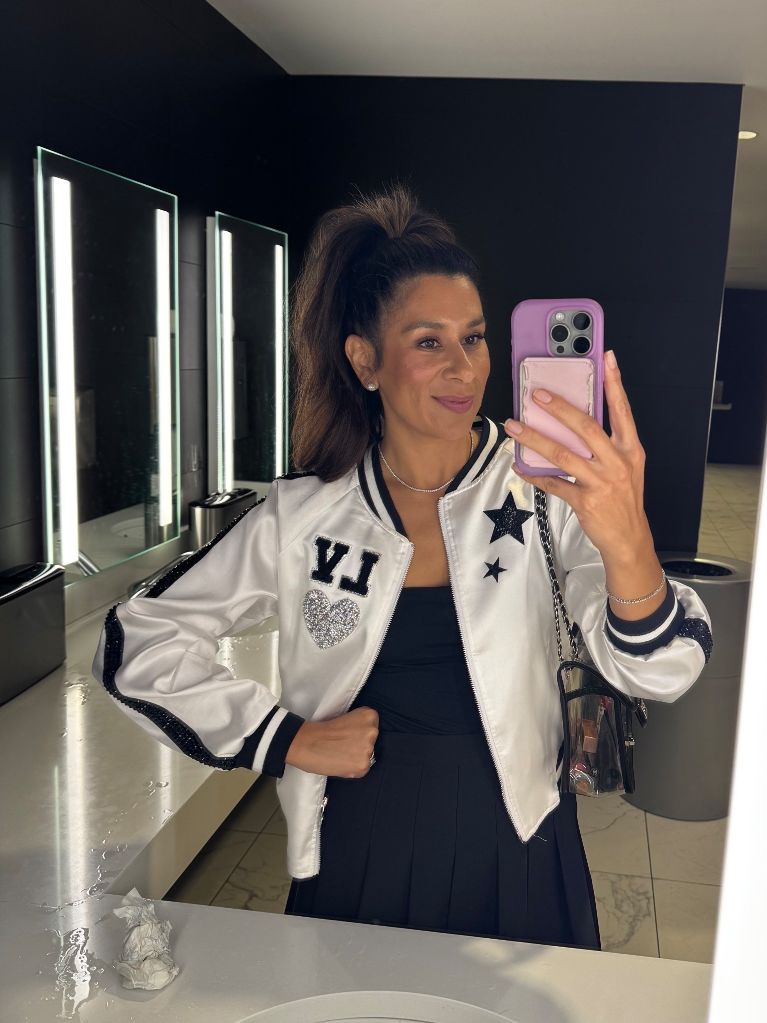 What I wore to the Raiders Game in Las Vegas. I had this jacket custom
Made. I ordered it from Amazon and then she added all the sparkle! 

#LTKFindsUnder50 #LTKActive #LTKSeasonal