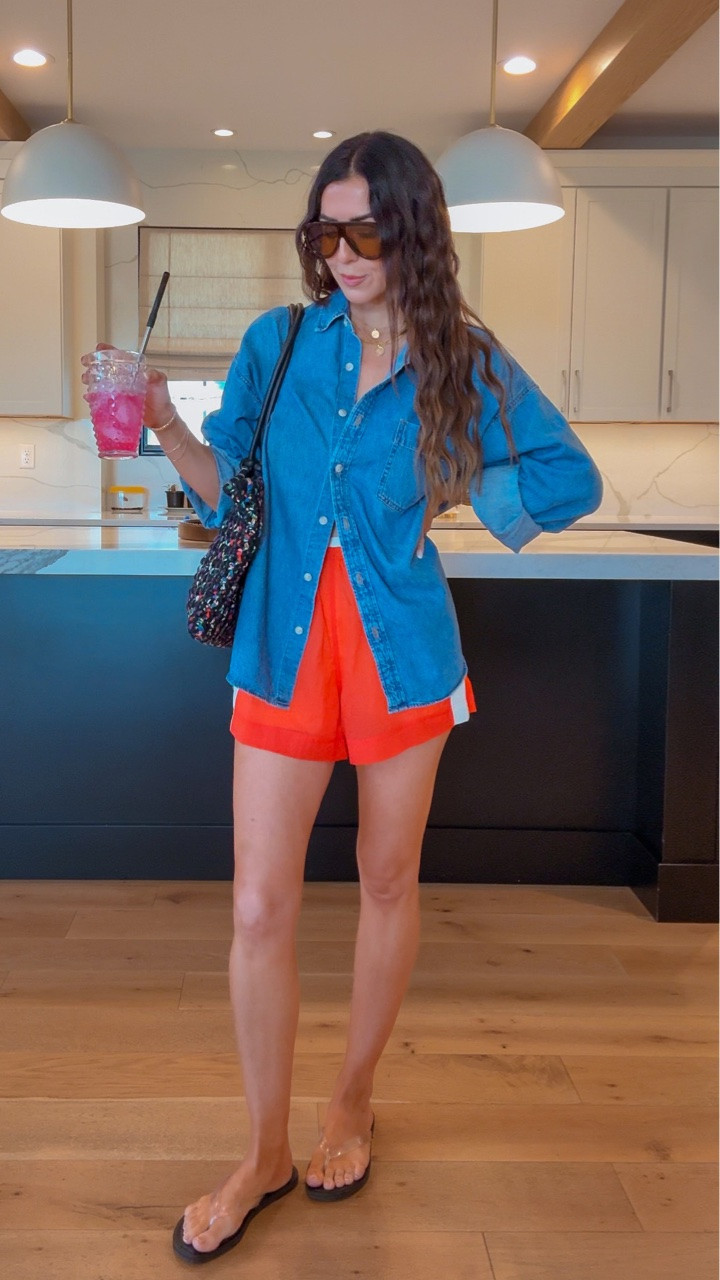 Linked everything for you! 

Denim shirt: medium
Orange Lulus shorts: small

@Aritzia @Target @adidas

#LTKootd #LTKgrwm #LTKSaleAlert