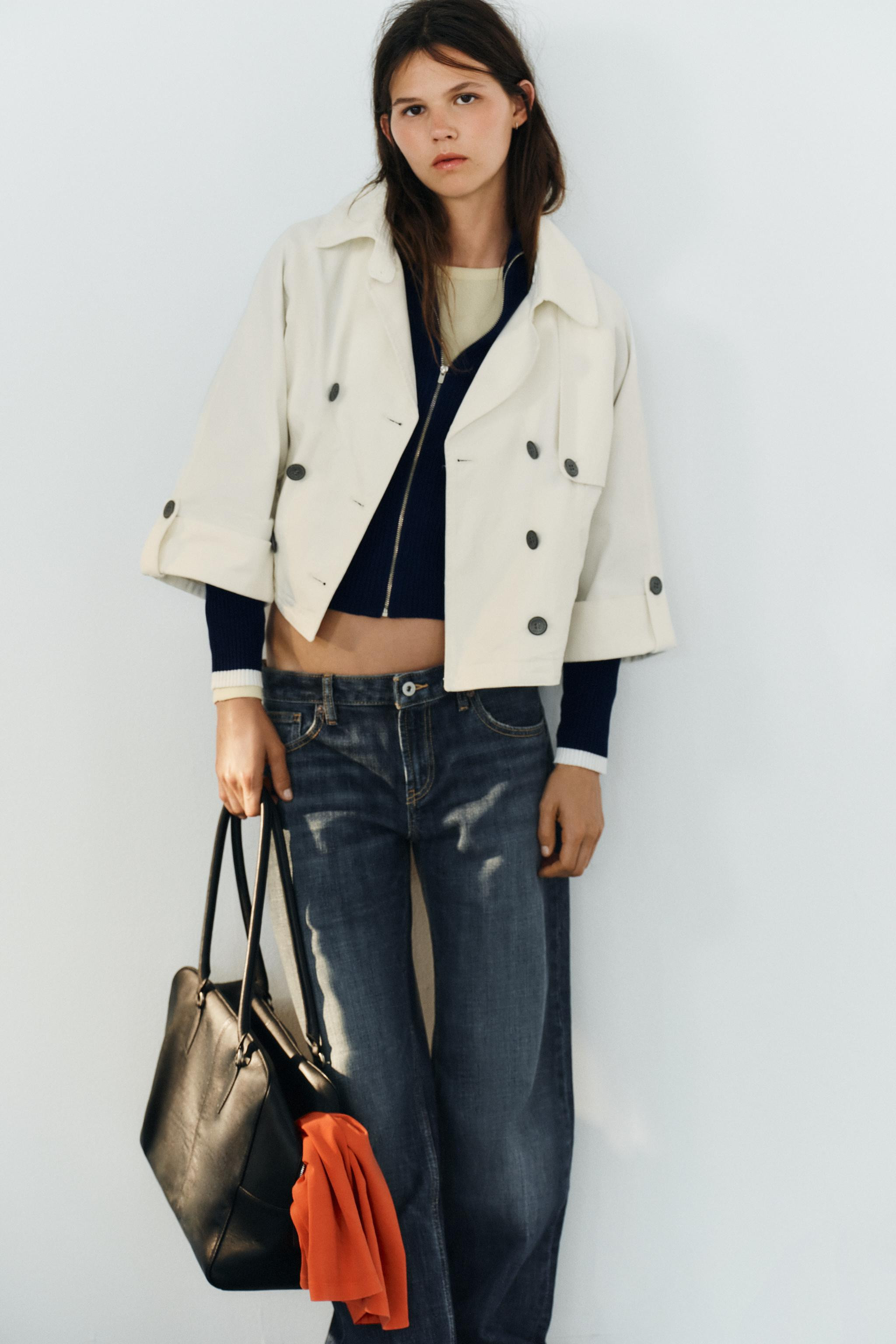 CROPPED BUTTON JACKET | Zara US