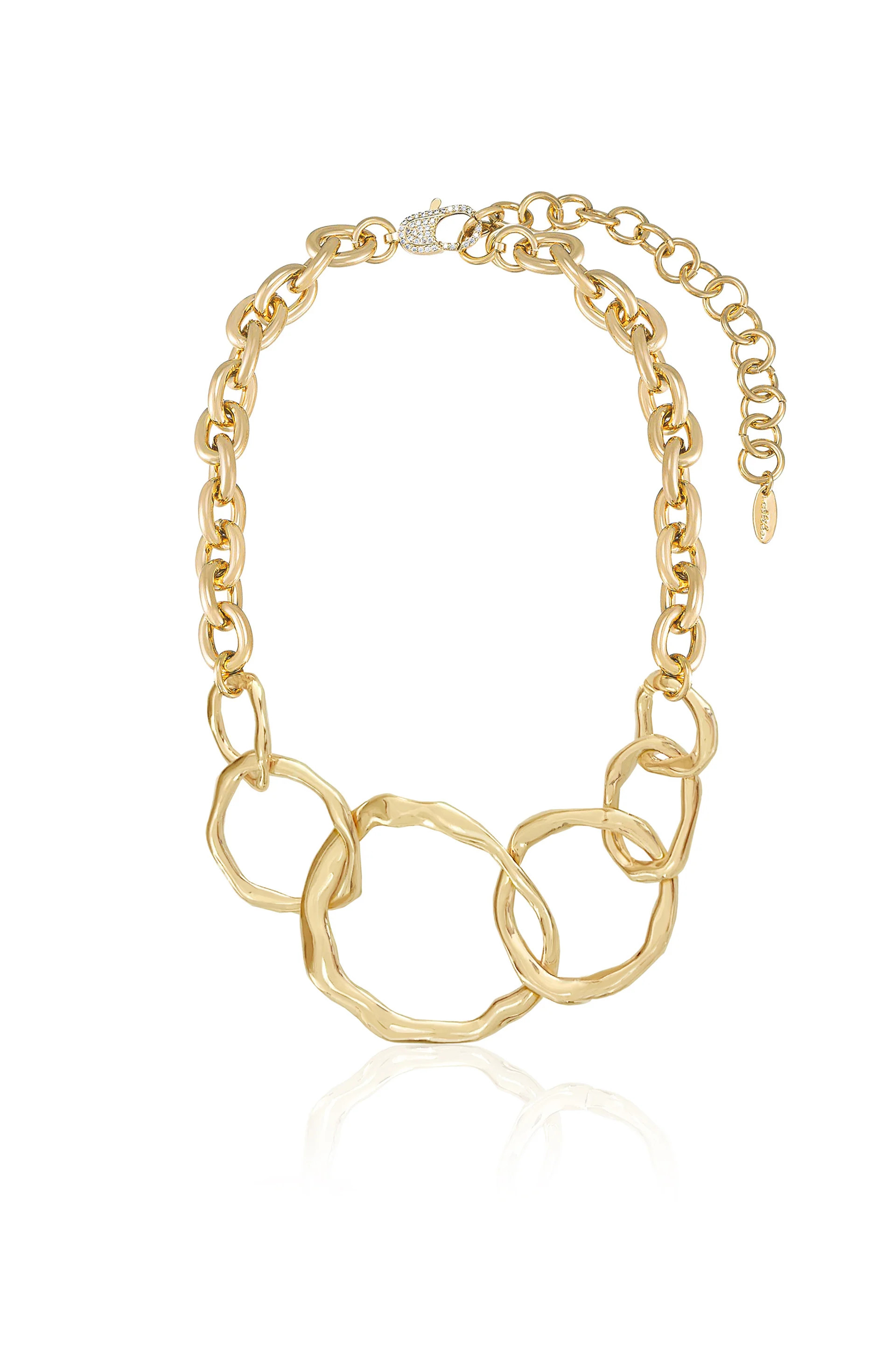 Interlocking Golden Chain Necklace | Ettika