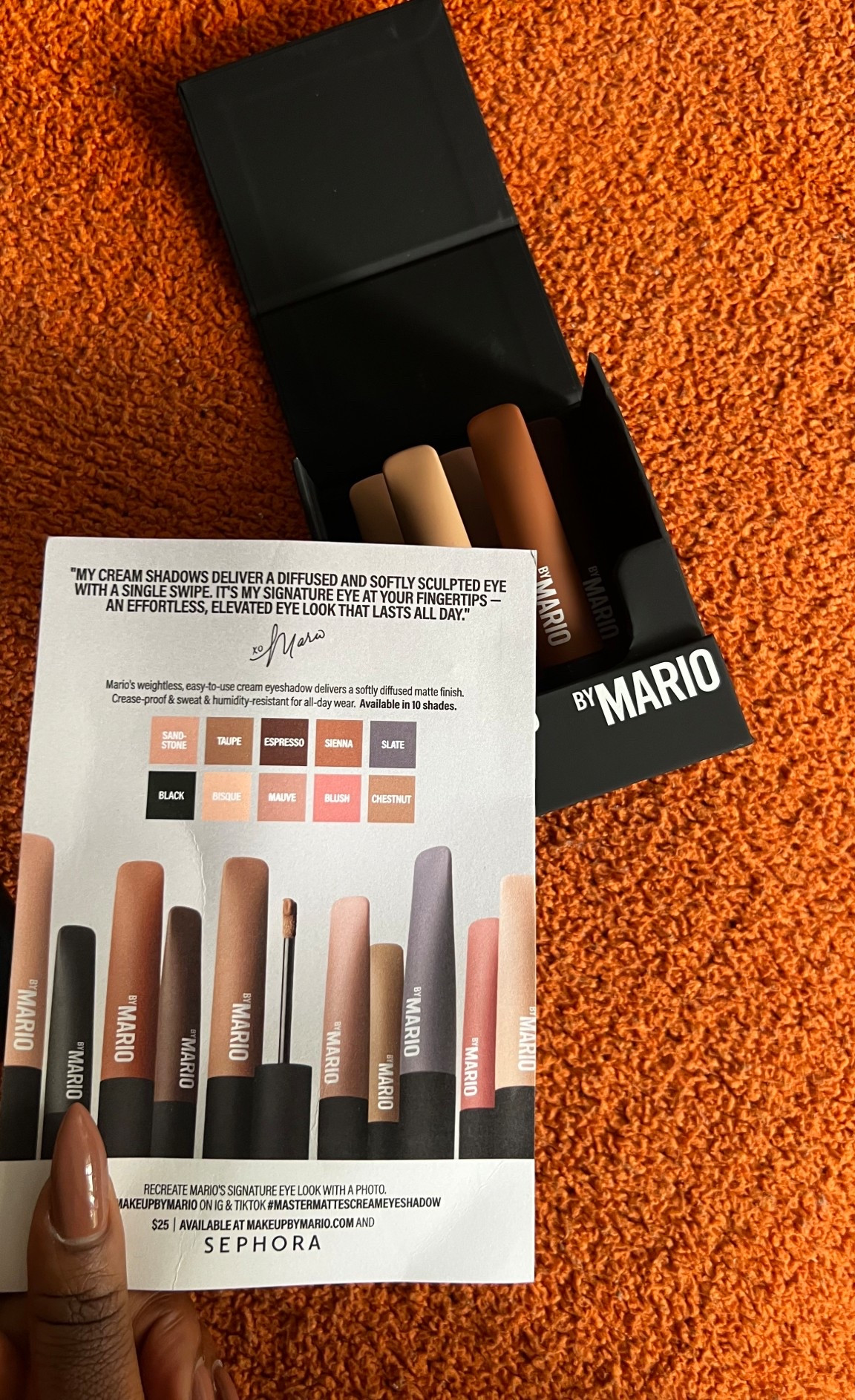 These Makeup by MARIO cream shadows! Anytime I want that matte finish.