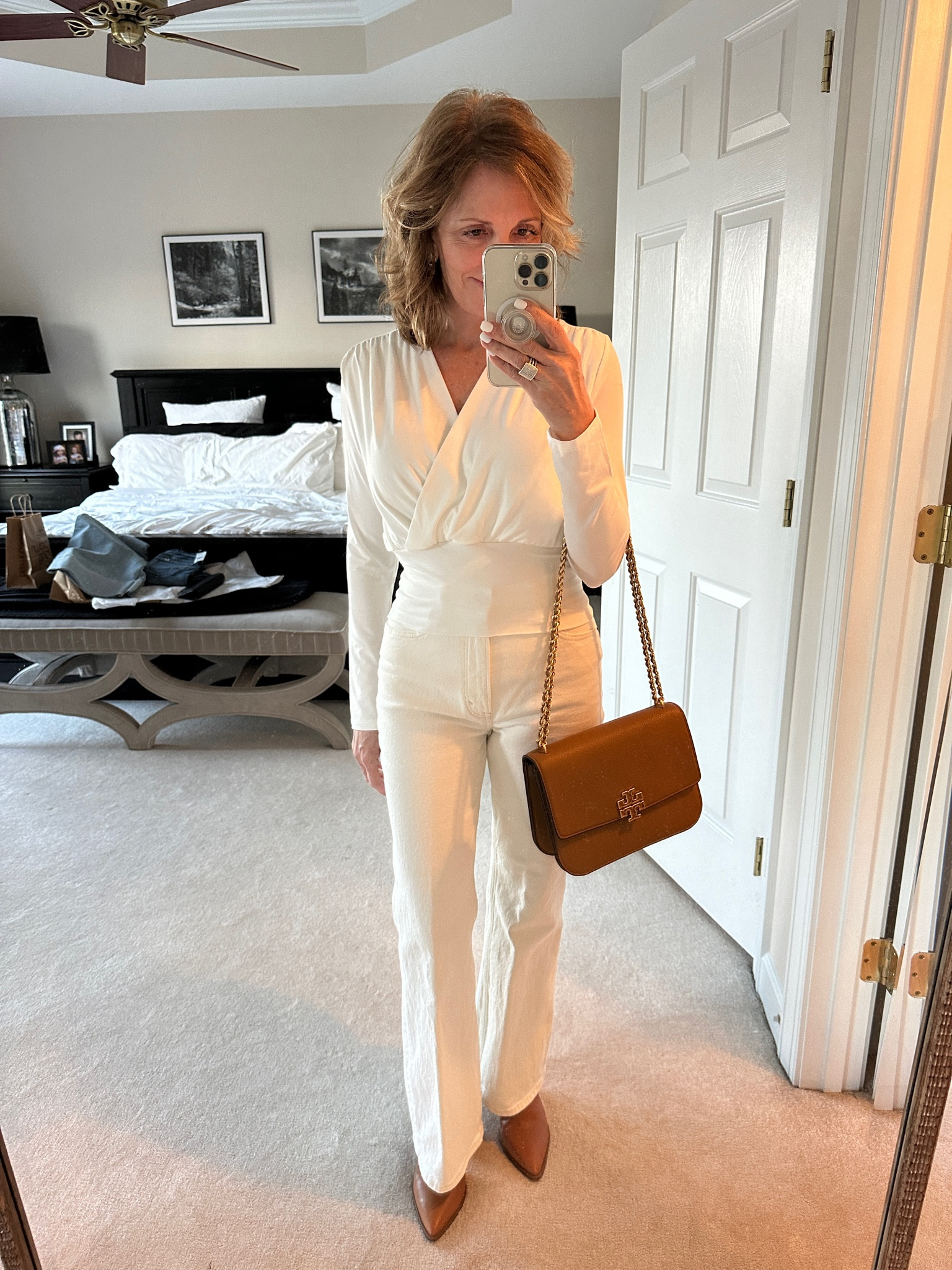 White and off white jeans are a hot fashion trend. The ecru colored jeans are so fashionable and look beautiful with gold and cream colored tops

#LTKsalealert #LTKover40