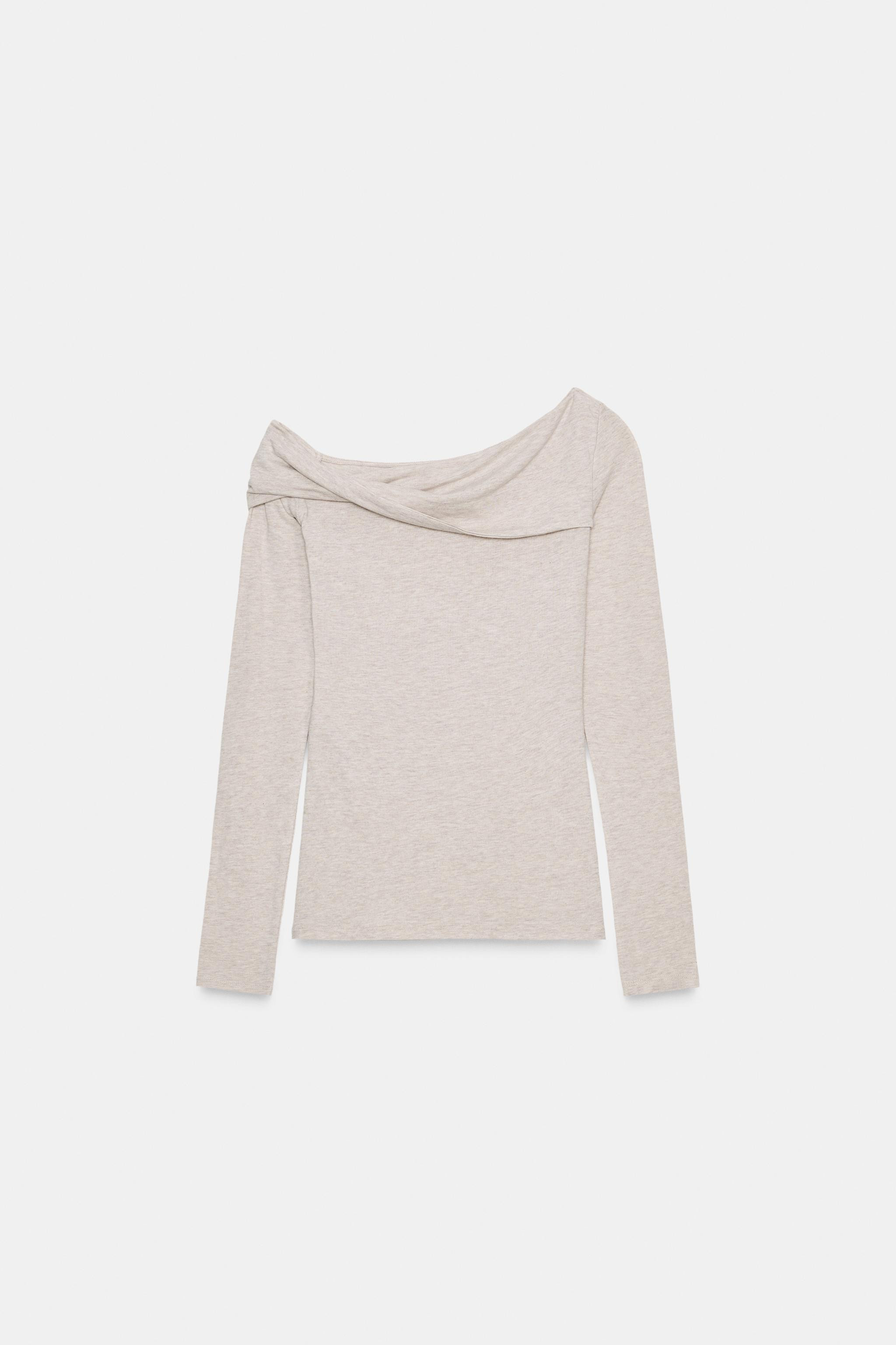 ASYMMETRIC NECK TOP | Zara US