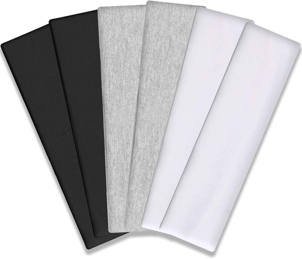 IVARYSS Workout Headbands for Women Non Slip, Premium Stretchy Soft Fabric Head Bands for Women's... | Amazon (US)