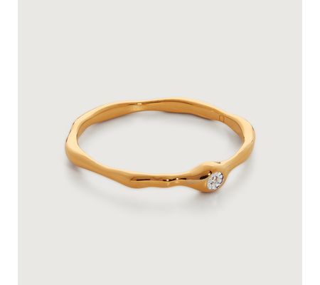 Siren Mini Diamond Stacking Ring | Monica Vinader (Global)