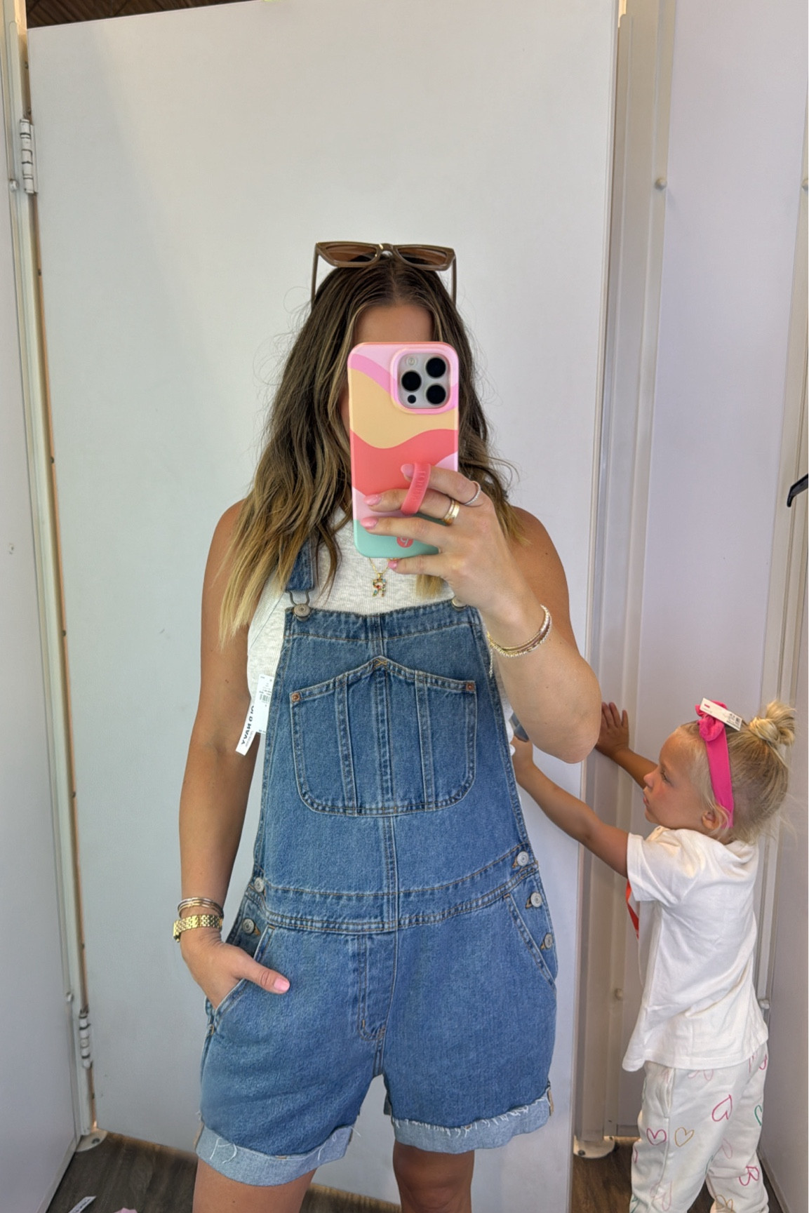Wearing a small in both overalls and tank 

#LTKStyleTip #LTKSaleAlert #LTKFindsUnder50