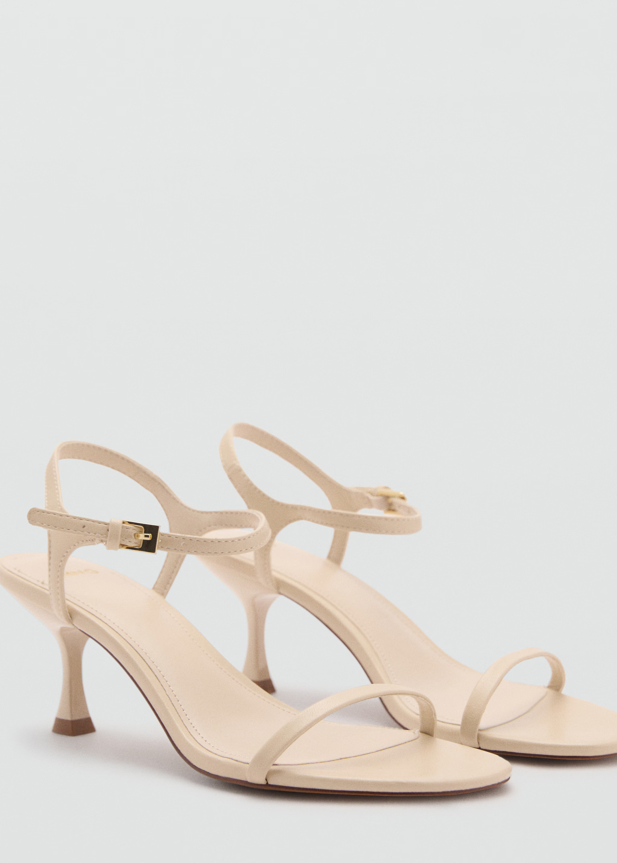 Kitten heel sandals with straps - Woman | MANGO United Kingdom | MANGO (UK)