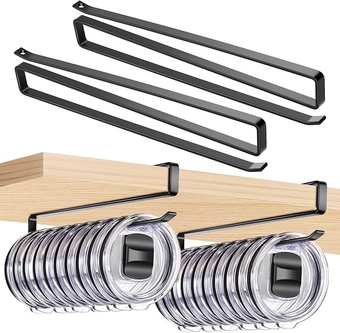 2Pack Tumbler Lid Organizer for Corner Cabinets, Space-Saving Cup Holder, Water Bottle Accessorie... | Amazon (US)