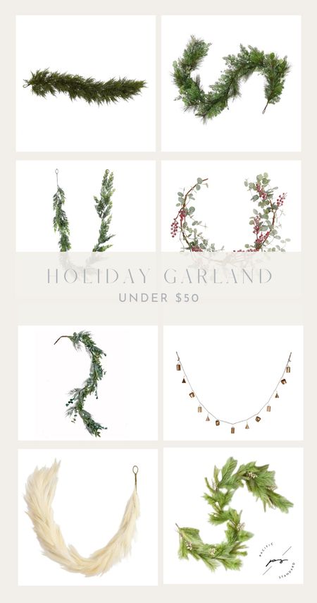 holiday garland under $50! Some of the best faux, realistic, fir garland options! At affordable prices 🎄

#LTKHoliday #LTKhome #LTKSeasonal