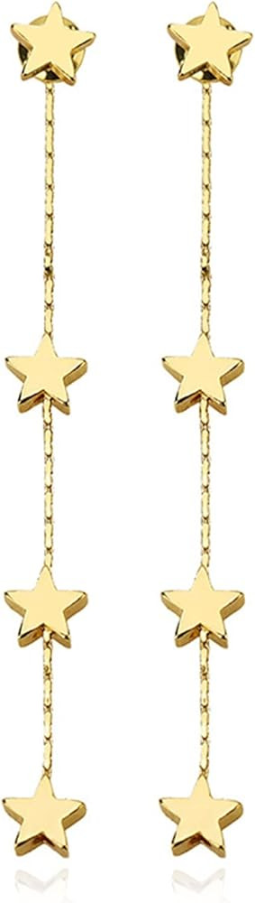 Star Dangle Earrings for Women Star Sequin Earrings for Teen Girls Dazzling Star Tassel Earrings ... | Amazon (US)