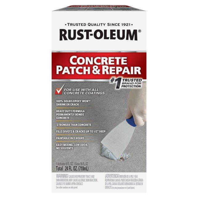 Rust-Oleum Concrete Patch and Repair 24-oz Interior/Exterior Gray Concrete Patch Kit | Lowe's