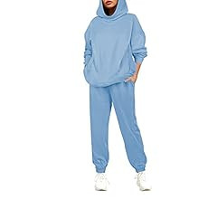 Fixmatti Women Hoodies Tracksuit Long Sleeve Sweatshirts Jogger Pant 2 Piece Outfits | Amazon (US)