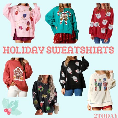 Sparkly Sequin Holiday Sweatshirts from Amazon

Christmas top / sweater / crew neck/ shirt / affordable find / 2Today Recommendations / 2Today finds 

#LTKfindsunder50 #LTKparties #LTKHoliday