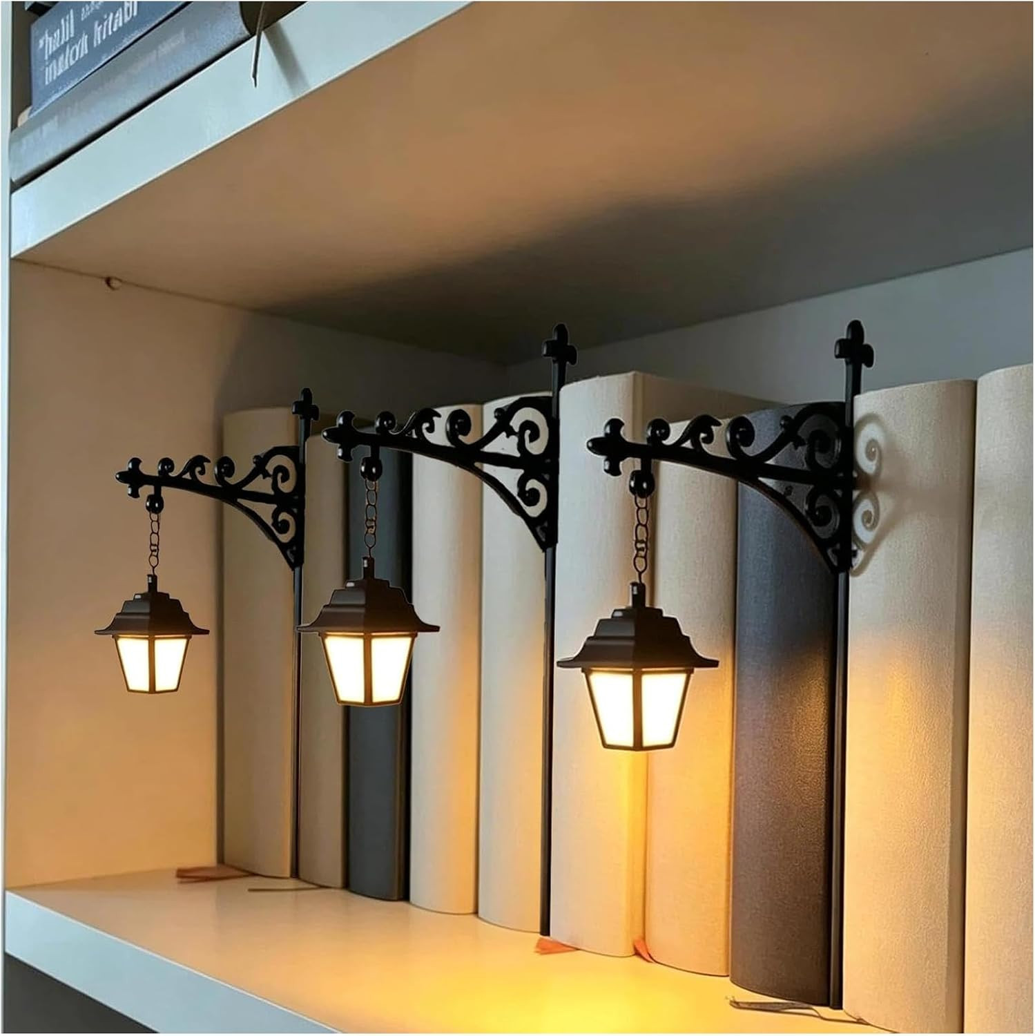 Library Lantern-Decorative Bookshelf Lighting, Bookshelf Lamp for Library Shelf, Mini Bookshelf Lamp, Portable Shelf Decor, Home Desk Hanging Ornament, Enchanting Gift for Literary Lovers ，3 | Amazon (US)