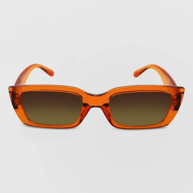 Women's Crystal Slim Rectangle Sunglasses - Wild Fable™ | Target