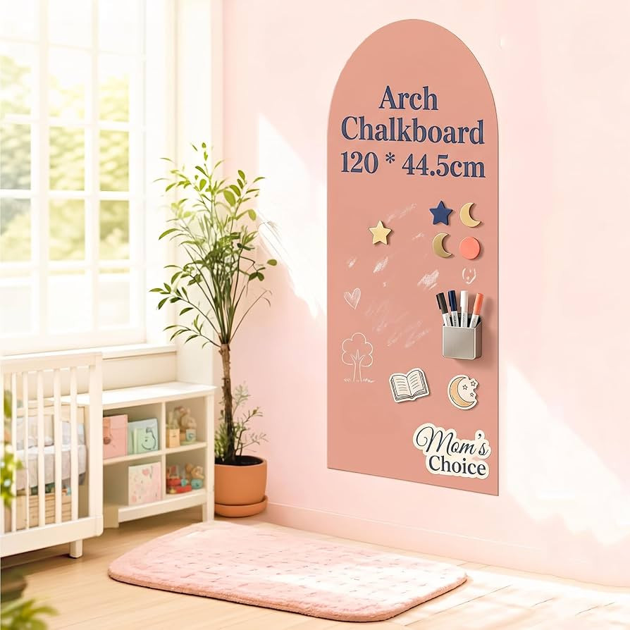 Arch Magnetic Chalkboard Wall Decal 47.2"x17.5" Self Adhesive Chalk Board Wallpaper for Home Scho... | Amazon (US)