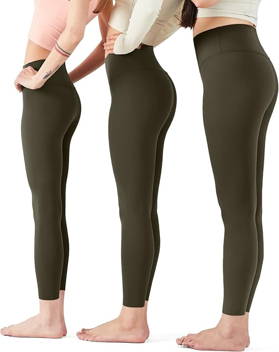 Ama Larsi High Waisted One Size Leggings Buttery Soft Yoga Pants Workout Leggings for Women 4 Way... | Amazon (US)