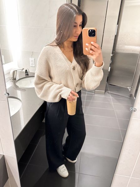Cozy and warm for work today before the winter storm tonight! ❄️ 

Work outfit inspo, work outfit, petite work look, spring work outfit, winter work outfit, petite trousers, petite work pants, petite work outfit, winter work look, winter casual look, work outfits women, work outfits women office, officewear, workwear, business casual, smart casual 

#LTKshoecrush #LTKworkwear #LTKSpringSale