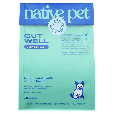 Native Pet GutWell Clean Breath Pork Flavor Vitamins and Supplements for Dogs - 12.7oz | Target