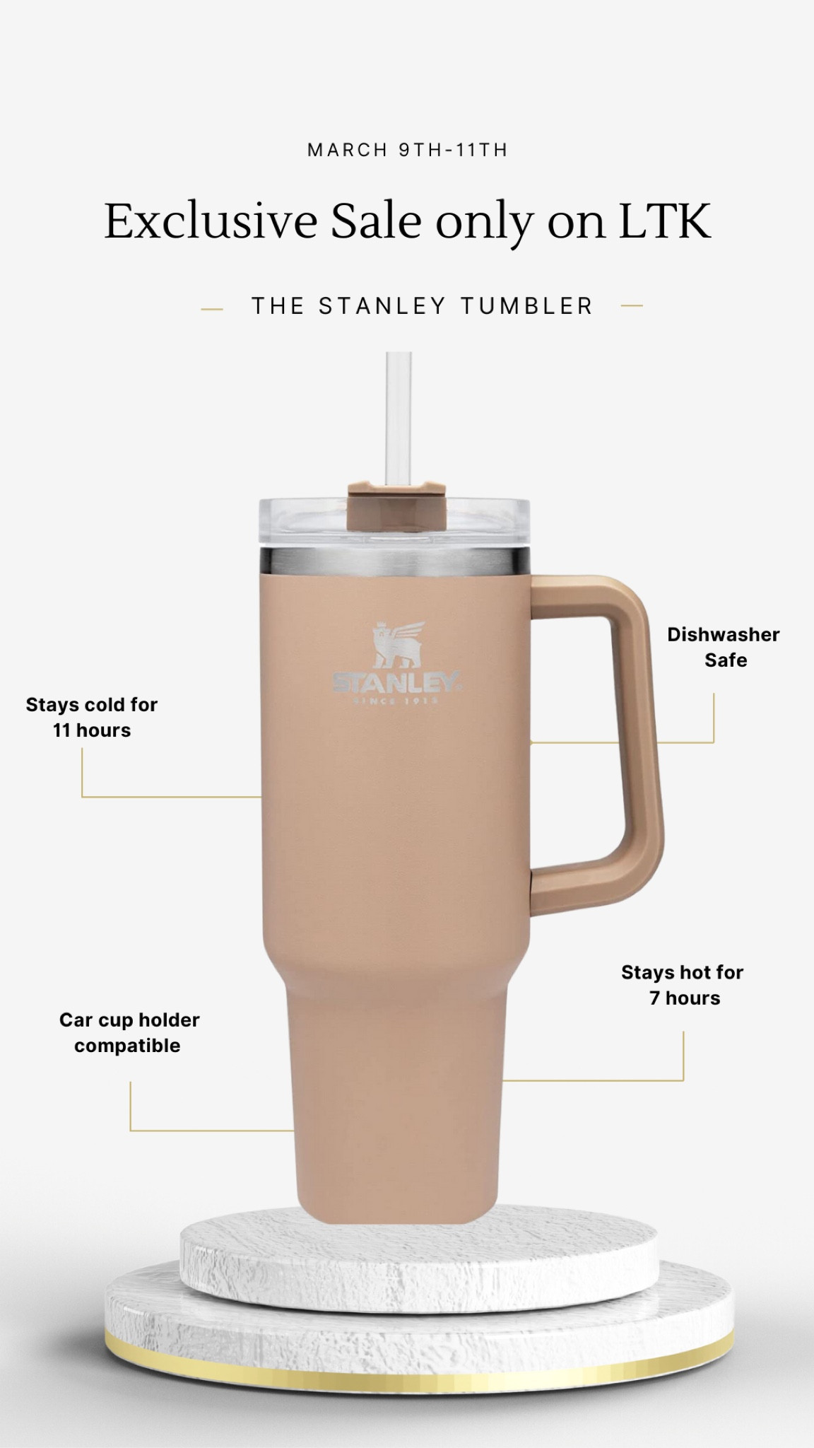 My #LTKsale favorites are now live! This is an exclusive sale for LTK followers only! Starts March 9th through the 11th. Keep coming back to my page to see all of my selections during the sale 💕 #thestanleytumbler #waterbottle #stanley #water #trending #trend #salealert #getit 

#LTKsalealert #LTKSale #LTKFind