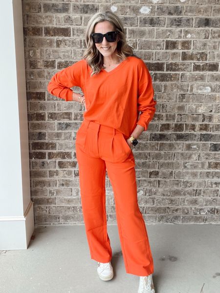 Old Navy workwear inspo // everything linked here 🧡 Orange pants size small //. Size small in all tops 

#LTKworkwear #LTKfindsunder50 #LTKover40