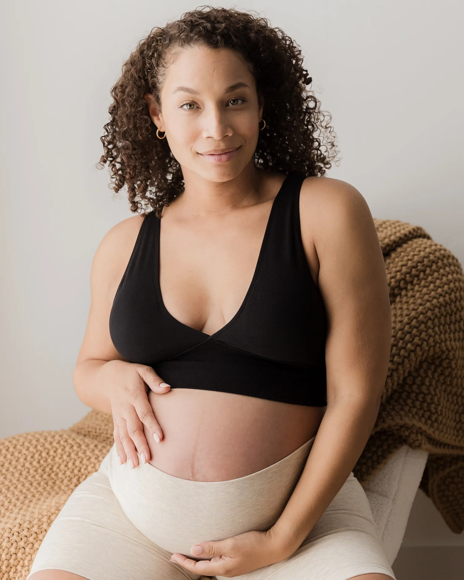 Sublime® Bamboo Maternity & Nursing Plunge Bra | Black - Kindred Bravely | Kindred Bravely