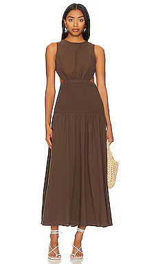 SNDYS Lottie Dress in Chocolate from Revolve.com | Revolve Clothing (Global)