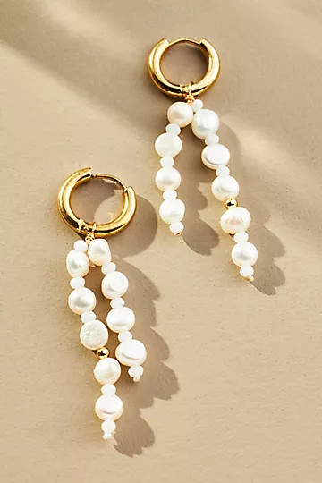 Reliquia Motril Double Pearl Drop Earrings | Anthropologie (US)