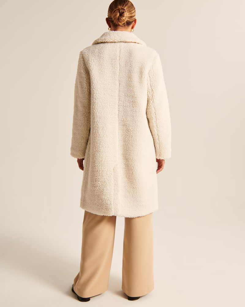 Women's Sherpa Mod Coat | Women's Up To 50% Off Select Styles | Abercrombie.com | Abercrombie & Fitch (US)