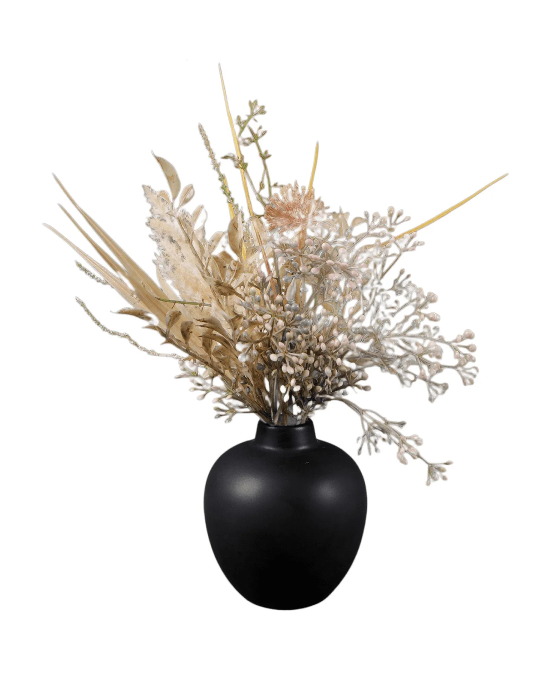 Home Decor Collection 13.3-Inch Fall Leaves in Black Ceramic Vase – A Cozy Autumn Accent for Yo... | Walmart (US)