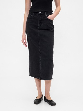 Denim Midi Pencil Skirt | Gap Factory