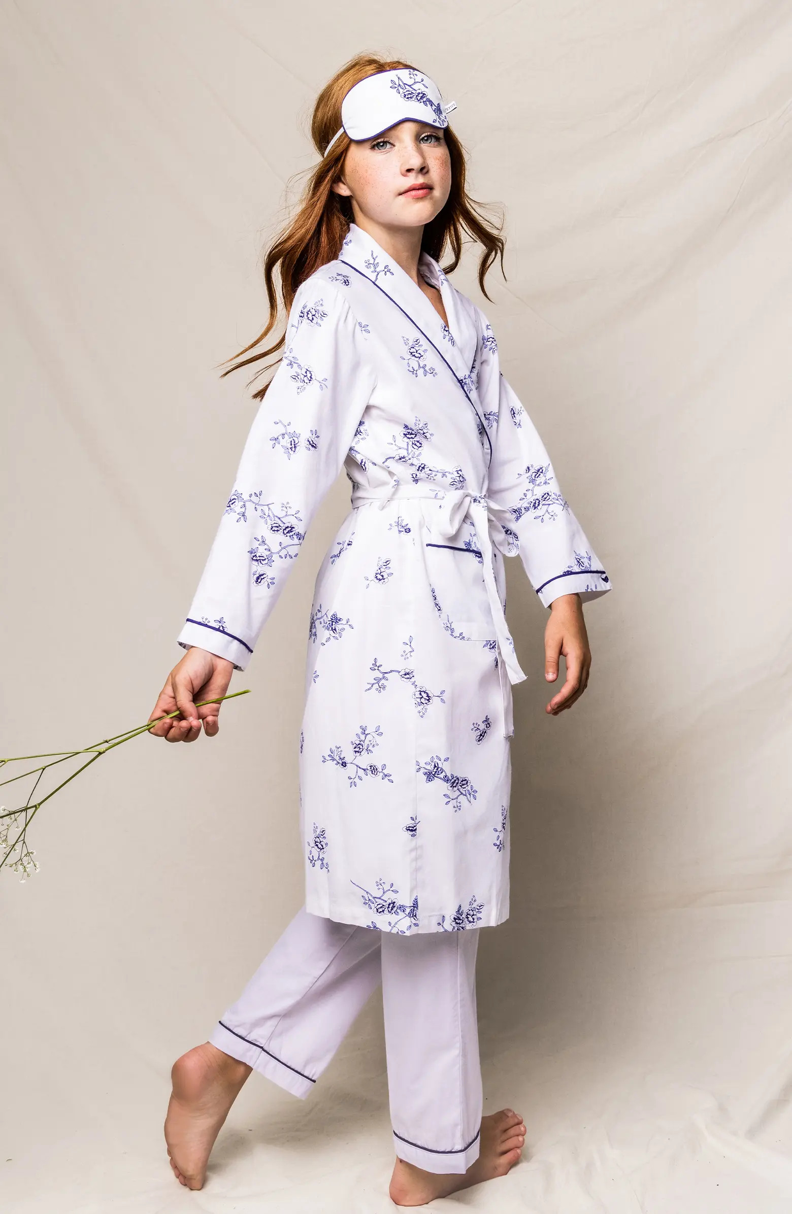Kids' Indigo Floral Robe | Nordstrom
