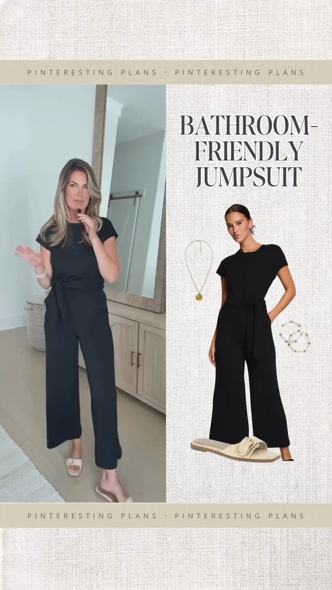 Wearing small tall in this bathroom friendly jumpsuit. The perfect airport style.  I’m in size small tall. I’m 5’11”. Use code RACHELXSPANX for a discount.  

#LTKTravel #LTKOver40 #LTKStyleTip