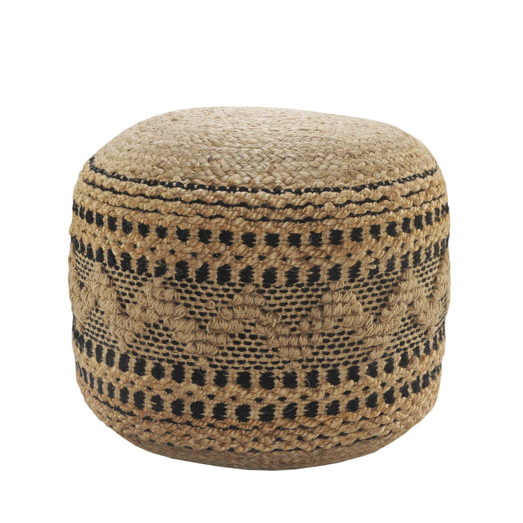 18" x 18" x 14" " Tan Pouff | Shop Simon