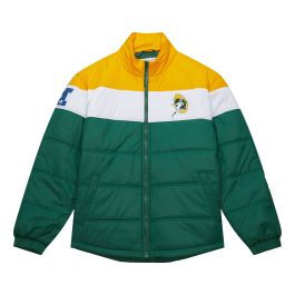 In The Clutch Puffer Jacket Vintage Logo Green Bay Packers | Mitchell & Ness