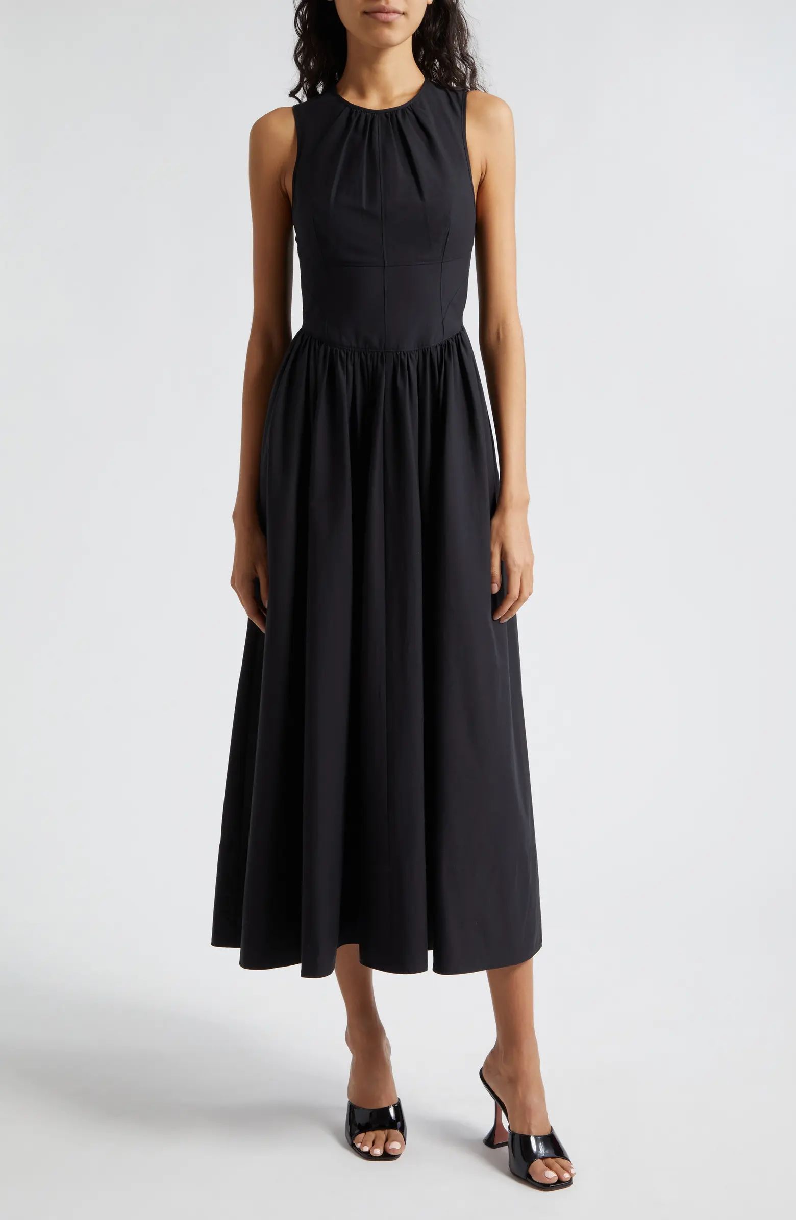 Benita Sleeveless Cotton Blend Dress | Nordstrom