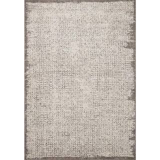 Darby Ivory/Stone 11 ft. 6 in. x 15 ft. Transitional Modern Area Rug | The Home Depot