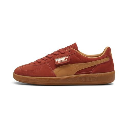 PUMA Men's Palermo Shoes Sneaker, Mars Red/Caramel Latte/Gum, 9.5 | Amazon (US)